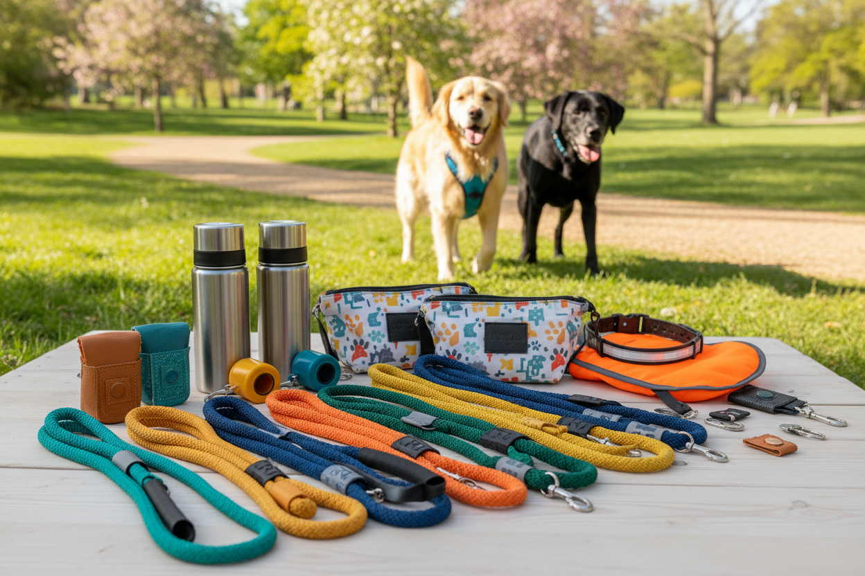 Accesorios de paseo para perros - Correas, arneses, bolsas y complementos esenciales