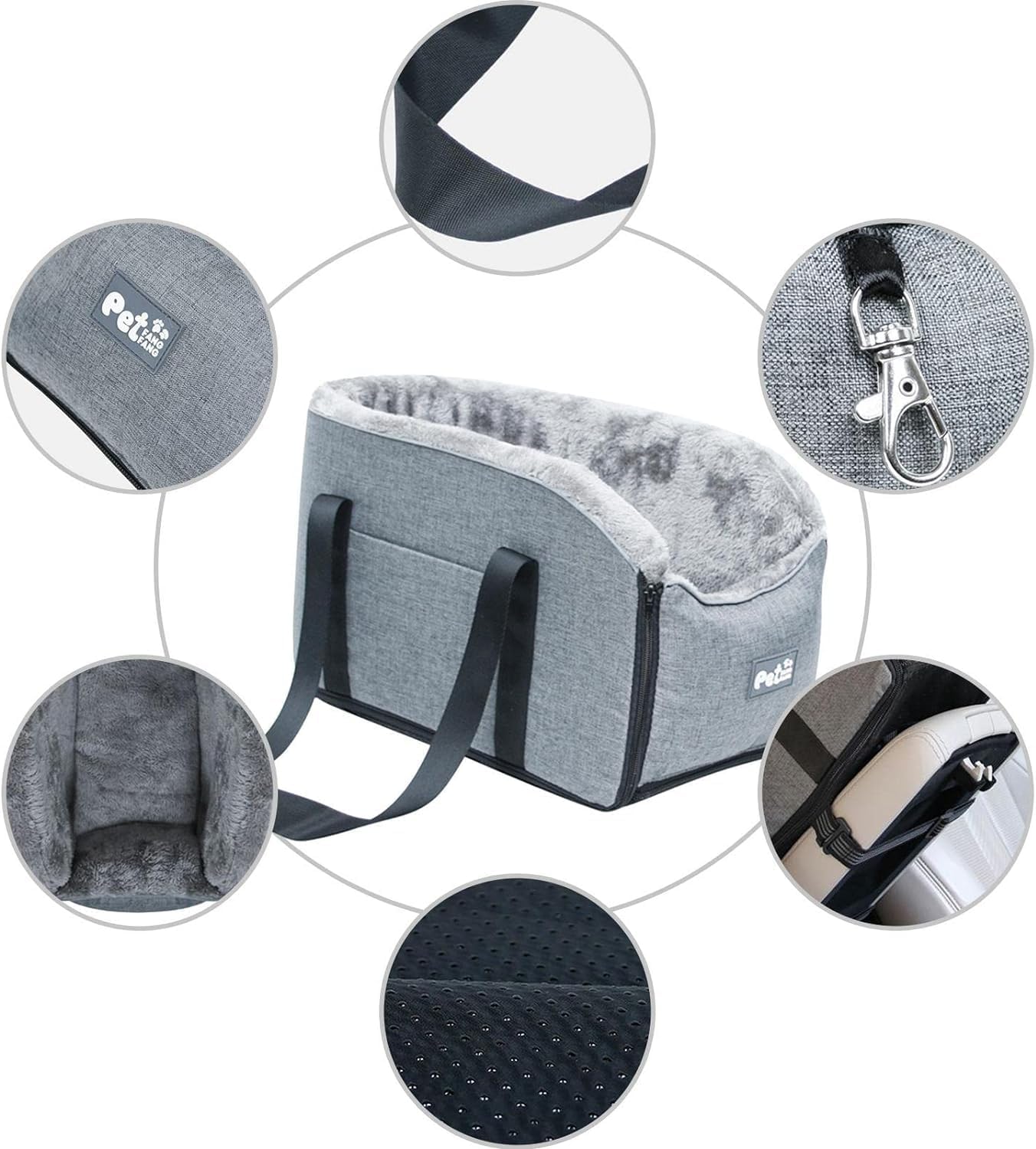 Cama de viaje y asiento elevador para mascotas