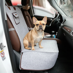 Asiento para perro para coche fácil de instalar en el asiento.