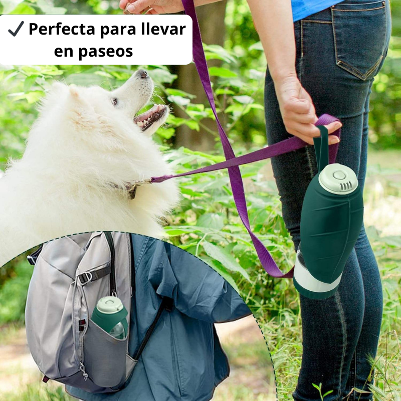 2-in-1 tragbare Wasser- und Futterflasche