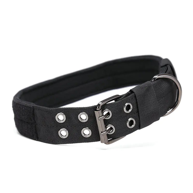 Collar táctico reforzado de nylon para perros