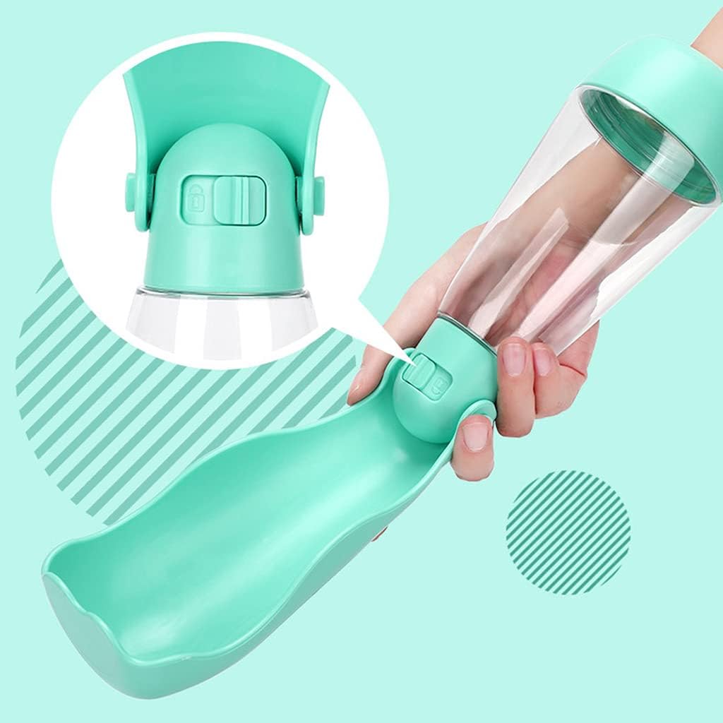 Botella de agua para perro fácil de usar con una mano