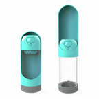 Botella retráctil para perros verde menta