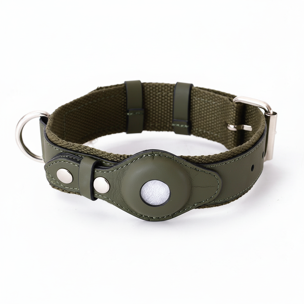 Collar para perro con localizador color azul