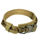 Collar táctico para perro color verde militar