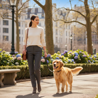 Correa de cuero en uso - escena urbana