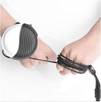 Correa extensible para perro con cable resistente y mosquetón