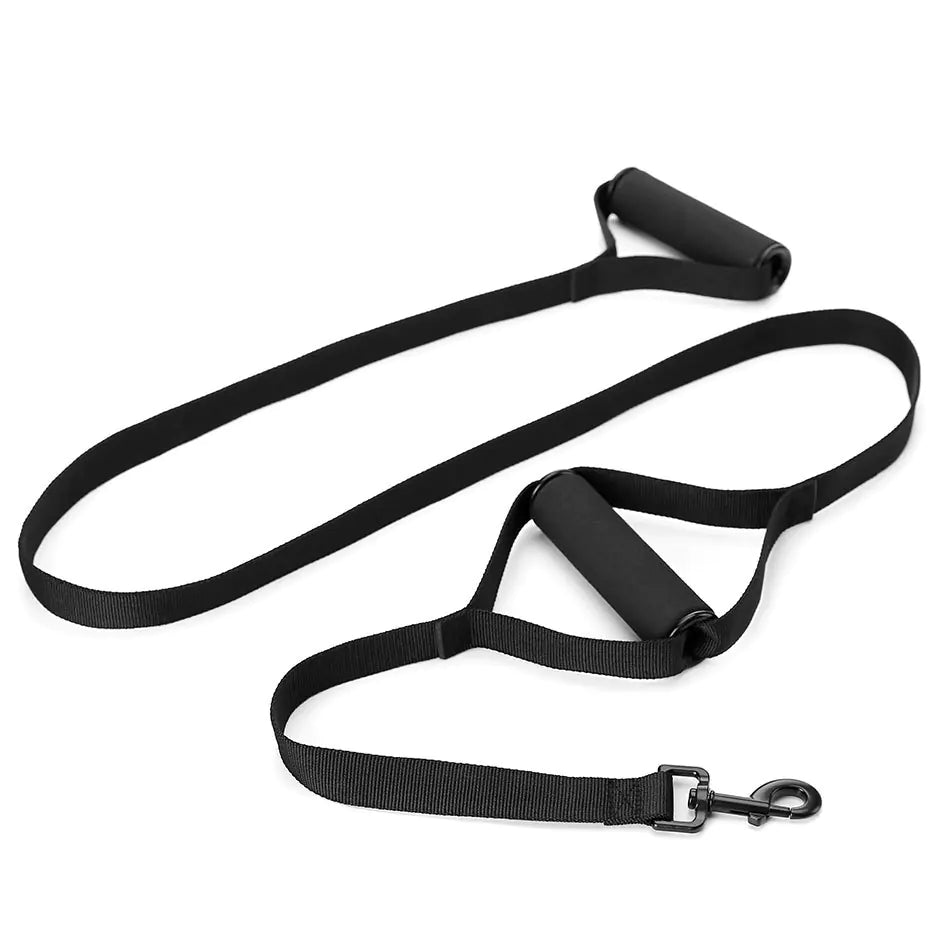 Correa de control con doble asa para perros