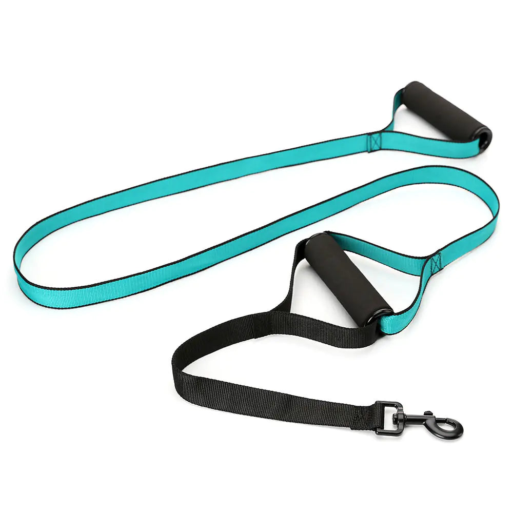 Correa de control con doble asa para perros