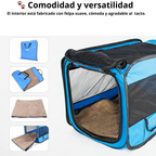 Mochila transportín para perro plegable y fácil de guardar