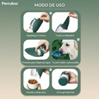 Botella portátil 2 en 1 para agua y comida