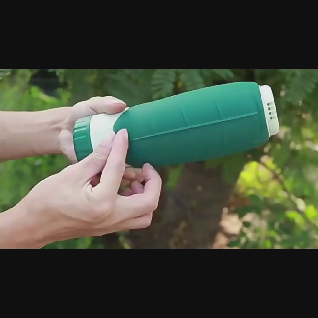 2-in-1 tragbare Wasser- und Futterflasche