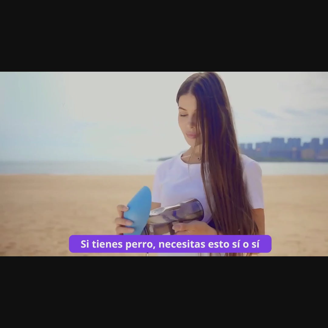 2-in-1 tragbare Hundetrinkflasche