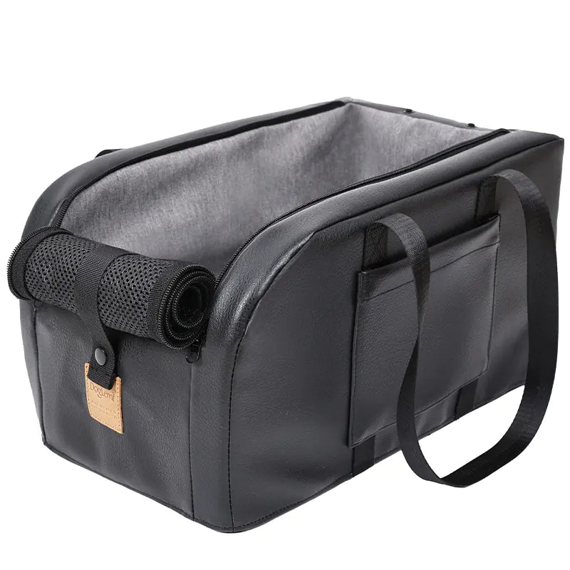 Asiento elevador central para mascotas en coche