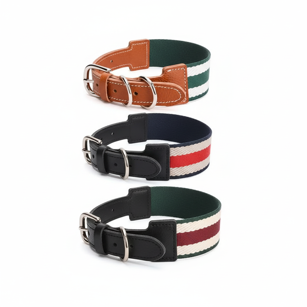 Tres collares para perro